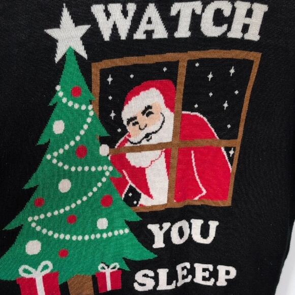 Tipsy Elves Santa I Watch You Sleep Sweater - Picture 3 of 8